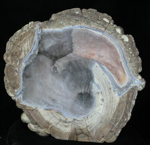 Crystal Filled Dugway Geode (Polished Half) #33165